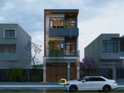 Thiết kế nhà phố anh Trung