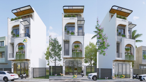 Nhà Phố 4  tầng mềm mại tinh tế tại Vũng Tàu