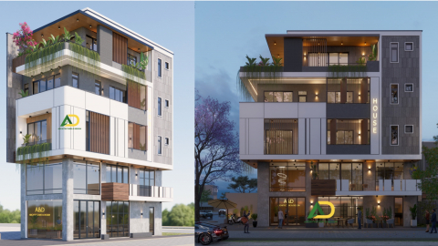 Nhà phố 5 tầng hiện đại 2 mặt tiền siêu đẹp tại Vũng Tàu