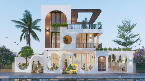 Thiết kế thi công trọn gói  V' Villa siêu đẹp tại Vũng Tàu