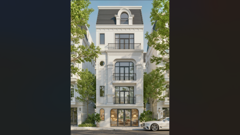 Thiết kế nhà phố tân cổ điển - nét đẹp của thời gian